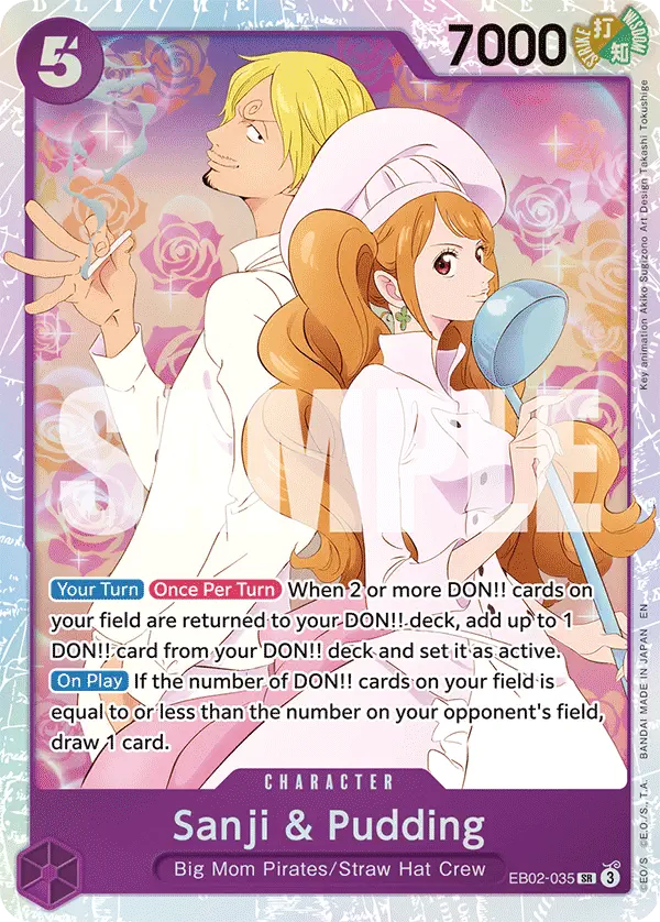 Immagine carta Sanji & Pudding