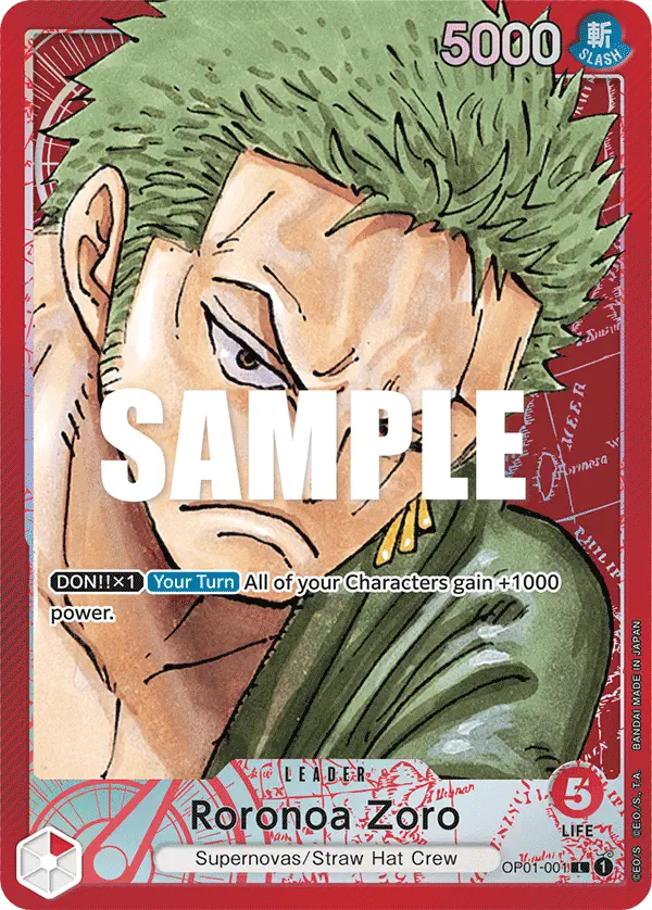 Immagine carta Roronoa Zoro