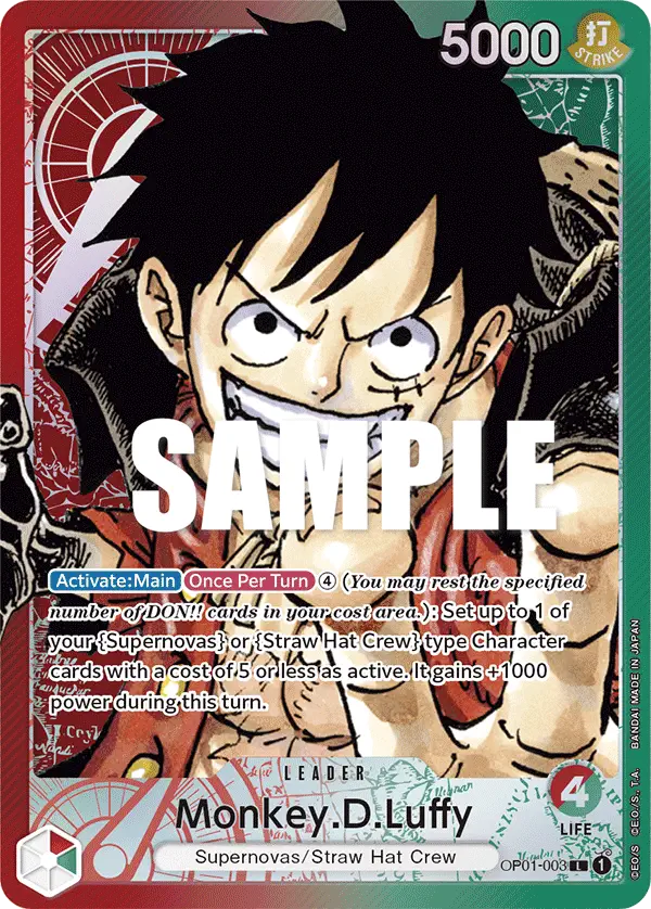Immagine carta Monkey D Luffy