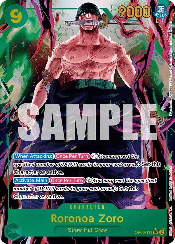 Immagine carta Roronoa Zoro