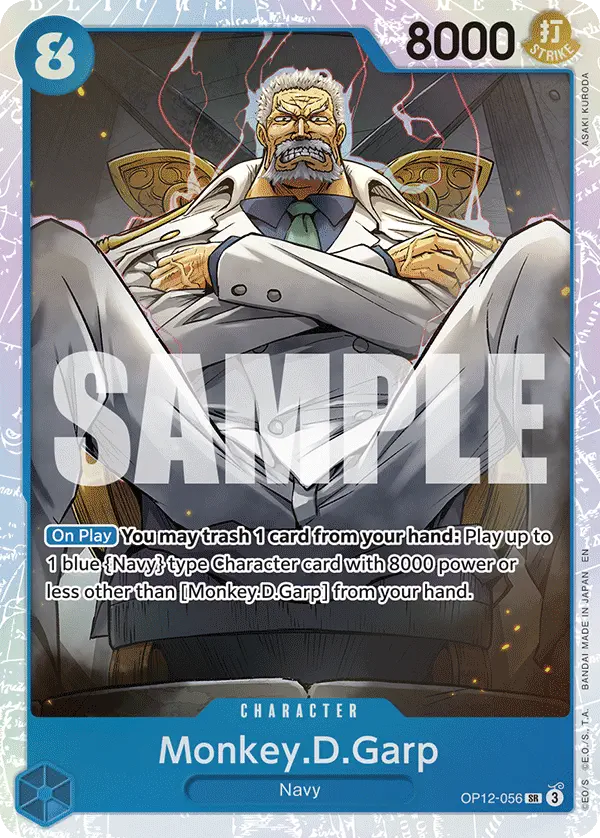 Immagine carta Monkey D Garp