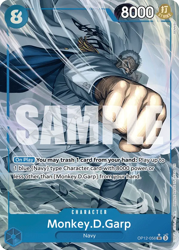 Immagine carta Monkey D Garp