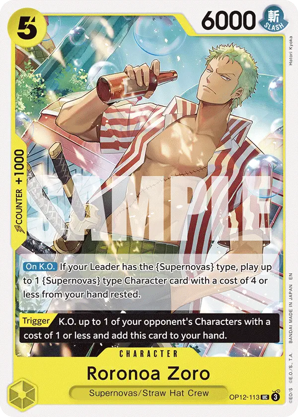 Immagine carta Roronoa Zoro
