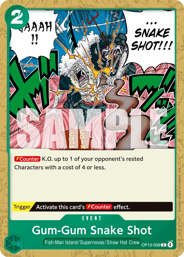 Immagine carta Gum-gum Snake Shot