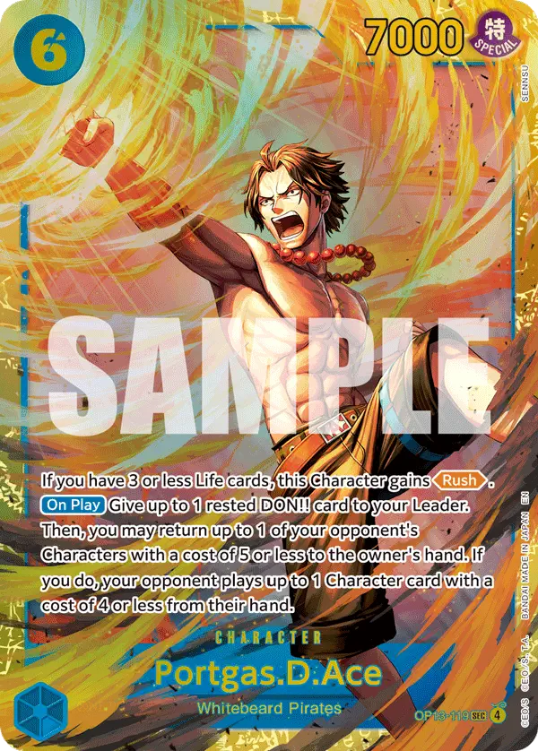 Immagine carta Portgas D Ace
