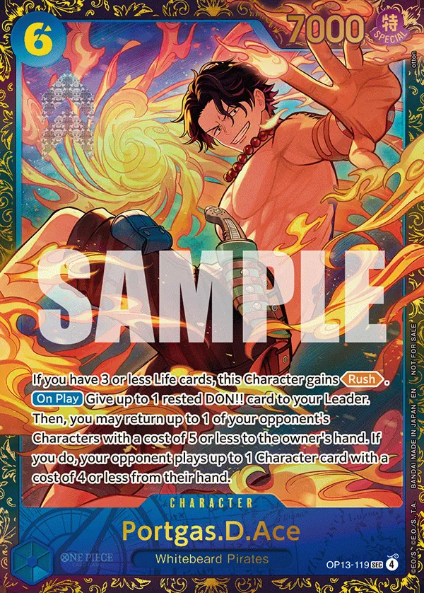 Immagine carta Portgas D Ace