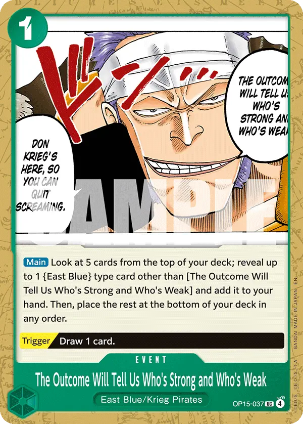 Immagine carta The Outcome Will Tell Us Who's Strong And Who's Weak