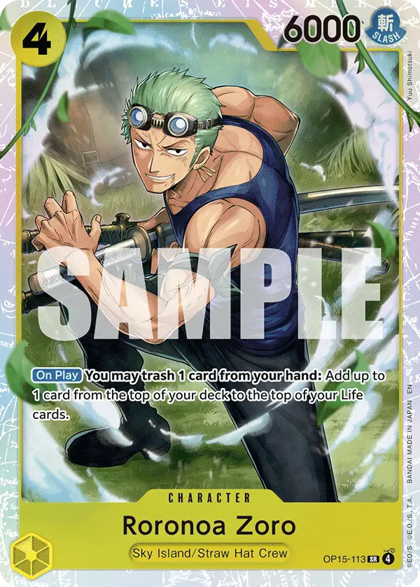 Immagine carta Roronoa Zoro