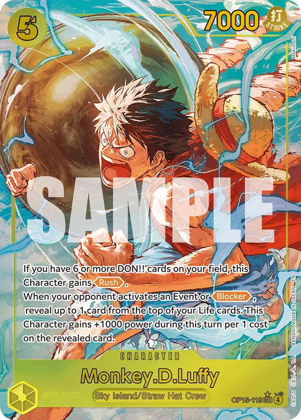 Immagine carta Monkey D Luffy