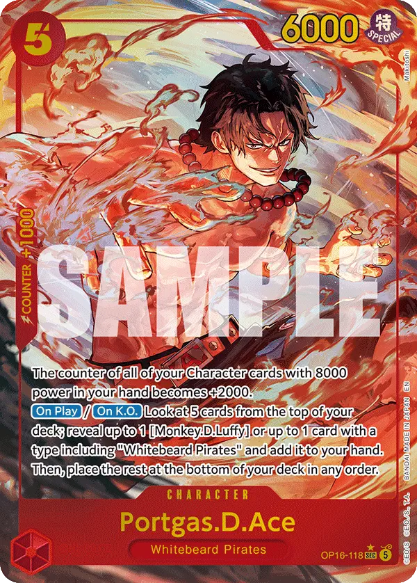 Immagine carta Portgas D Ace