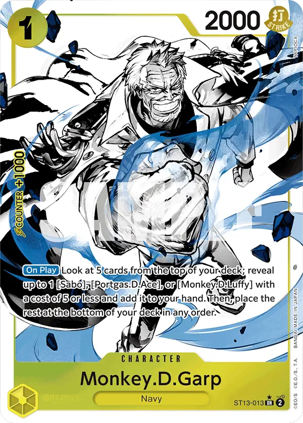 Immagine carta Monkey D Garp